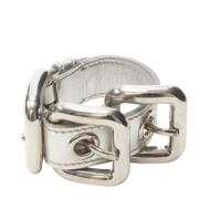 Pre-owned Sølv skinn Miu Miu armbånd