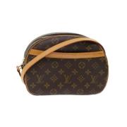 Pre-owned Brunt lerret Louis Vuitton skuldervesker