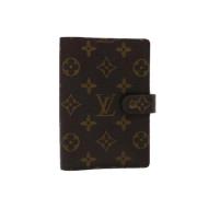 Pre-owned Brunt lerret Louis Vuitton Kalender