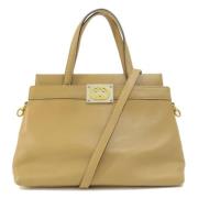 Pre-owned Beige skinn Gucci veske