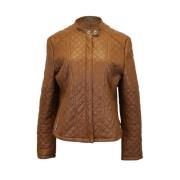 Pre-owned Brunt skinn Ralph Lauren jakke