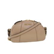 Pre-owned Beige skinn Miu Miu skulderveske