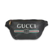 Pre-owned Svart skinn Gucci belteveske