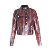 Pre-owned Flerfarget skinn Louis Vuitton jakke