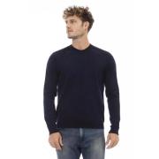 Blå Crewneck Sweater
