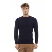 Blå Crewneck Sweater