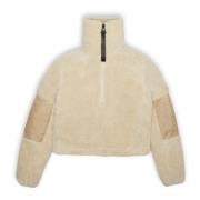 Beige Teddy Fleece Pullover