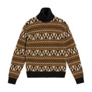 Brun J.Lindeberg Bearclaw Turtle Neck Sweater Gensere