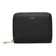 Leather Wallet Small Black W/Gold