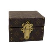 Pre-owned Brunt lerret Louis Vuitton-saken