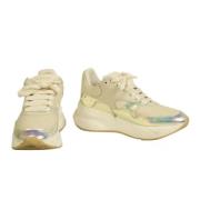 Pre-owned Hvit skinn Alexander McQueen joggesko