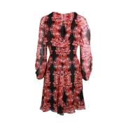 Pre-owned Rød silke Giambattista Valli kjole