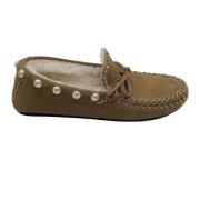 Brun Semsket Skinn Loafers