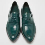 Pre-owned Grønt stoff Prada flate sko