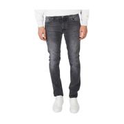 Slim-fit kull denim jeans