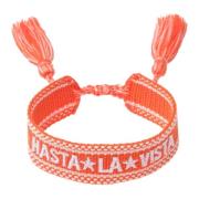 Woven Friendship Bracelet - Hasta La Vista Orange