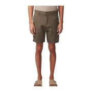 Grønn Nn07 Crown 1196 Linen Shorts Shorts