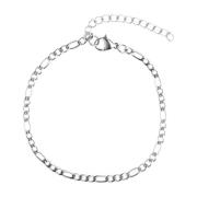 Figaro Bracelet XX Thin Silver