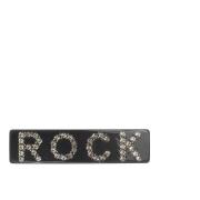 Rock Hair Clip Large Charcoal