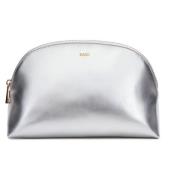 Metallic Make-Up Pouch Large Silver