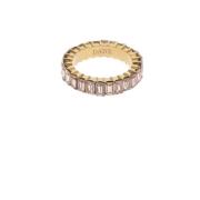 Baguette Crystal Ring Champagne