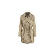 Pre-owned Beige nylon Moncler frakk