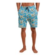 Hawaiian Print Sleep Shorts