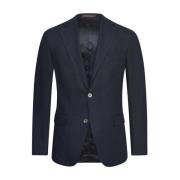 Navy Oscar Jacobson Fogerty Linen Blazer Dresser & Blazere