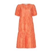Pave Ss Dress - Persimmon