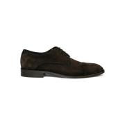 Brun Boss Black Suede Derby Sko Sko