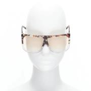 Pre-owned Brown Acetate Loewe solbriller