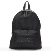 Pre-owned Svart nylon Versace ryggsekk