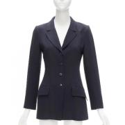 Pre-owned Marineblå ull Chanel Blazer