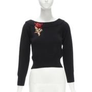 Pre-owned Svart kasjmir Alexander McQueen genser