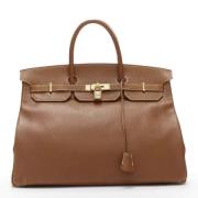 Pre-owned Hermès tote i brunt skinn