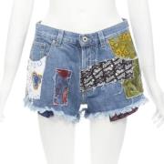 Pre-owned Blå denim Loewe shorts