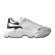 Hvite Sølv Lær Daymaster Sneakers