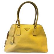 Pre-owned Gul Leather Prada veske