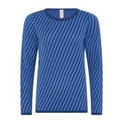 Spesiell Rutete Pullover Bluse