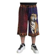 Multifarget Tiger Print Shorts