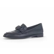 Sort Glatt Skinn Loafer