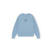 Placid Blue Oversized Sweatshirt