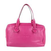 Pre-owned Rosa skinn Loewe veske