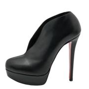 Pre-owned Svart skinn Christian Louboutin stovler