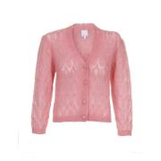 Tropisk Rosa Cardigan - Therese
