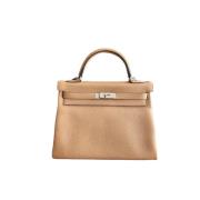 Pre-owned Beige skinn Hermes Kelly