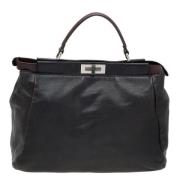 Pre-owned Svart skinn Fendi Peekaboo