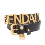 Pre-owned Svart skinn Fendi belte