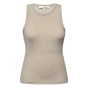 Eva Glitter Tank Top - Champagne