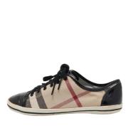 Pre-owned Beige Canvas Burberry joggesko